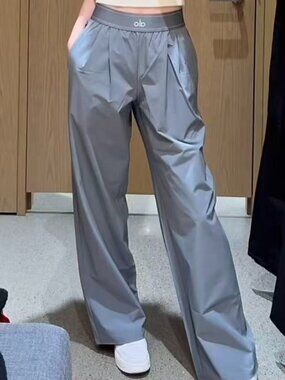 ALO Yoga Suit Up Trouser (Regular) Steel Grey 👖😉 NWT,Women's Casual Office
